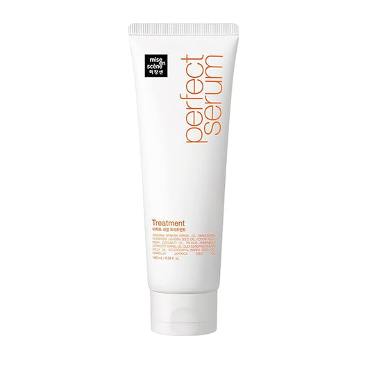 Mise En Scene Perfect Serum Treatment | Korean Hair Mask for Hair Coating Effect, Treatment at Home Care, Wash Off Nutritient conditioner, 6.08 Fl. Oz.(180ml)