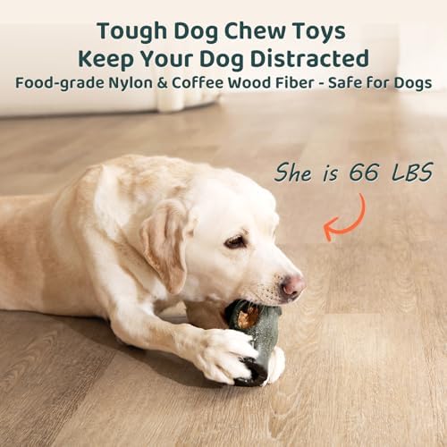 MENGJINGO Interactive Dog Toys for Aggressive Chewers, Long-Lasting Frozen Dogs Treat Holder to Keep Them Busy, Indestructible Dog Enrichment Toys - Reduce Anxiety, Safe for Large/Medium Breed
