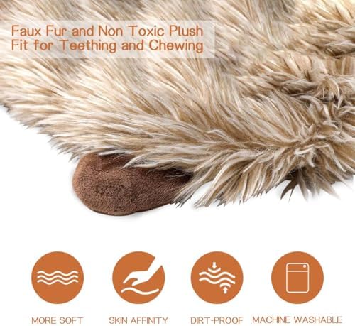 Dog Squeaky Toys for Small Dogs, Puppy Toys for Teething Cute Hedgehog | Stuffed Plush Small Breeds Toys Bundle Natural Puppy Rope, Dog Chew for Puppies Pet for Pet