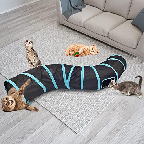 Bemodst Collapsible Cat Tunnels - 2/3/4/5 Way Interactive Maze for Kittens, Rabbits, Ferrets