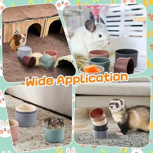 8 Pcs Stacking Cups for Bunny, Multi-Colored Reusable Rabbits Bunny Toys