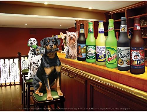 SILLY SQUEAKERS Tuffy Beer Bottle Dog Toy: Squeaky Dog Toy, Washable and Floats, Vinyl