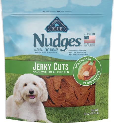 Blue Buffalo Nudges Jerky Cuts Natural Dog Treats Chicken (Pack of 3)