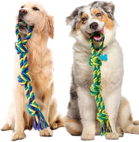 SHARLOVY Dog Rope Toy for Medium Dogs