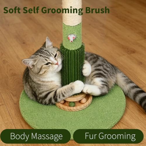 Cat Scratching Post,37.5'' Tall Palm Tree Sisal Scratcher for Indoor Cats