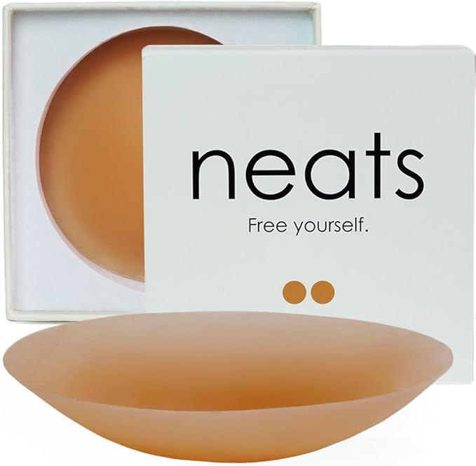 NEATS Nipple Covers for Women, Reusable & Hypoallergenic Adhesive Silicone Pasties