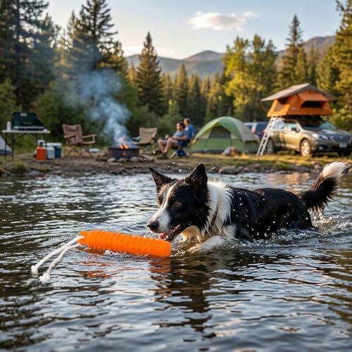 Dog Water Toys, 2 Pack Floating Bumper Fetch Toy Dummy