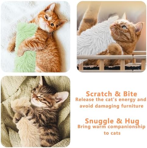 3 Pack Catnip Toys,Soft and Durable Cat Pillows Toys, Funny cat Toy
