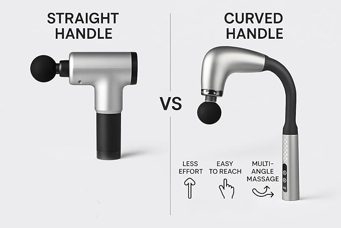 Handheld Cordless & Rechargeable Back Massager - Quiet - Full Body Massage Device for Women, Aches Relief, Sports Recovery and Deep Relaxation - 99Silver