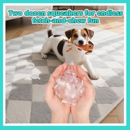 Squeakers for Dog Toys - 24pcs 35mm Replacement Dog Toy Squeakers