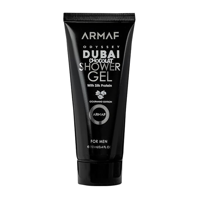 Armaf Odyssey Dubai Chocolat – Gourmand, Sweet, Woody – 4-Piece Gift Set for Unisex (3.4 oz Eau de Parfum + 3.4 oz Shower Gel + 1.7 oz Body Spray + 8.4 oz Shampoo)