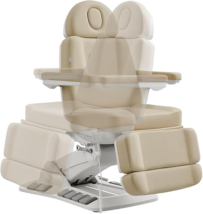 Beauty Spa Medical Treatment Bed 4 Motor Electrical Facial Medical Spa Tables with Rotating Seat AURORA
