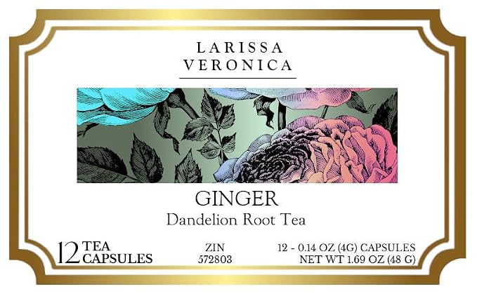 Ginger Dandelion Root Tea (Single Serve K-Cup Pods) (12 pods, ZIN: 572803) - 3 Pack