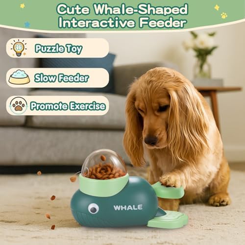 Interactive Dog Toys & Cat Toys for Indoor Cats, Dog Puzzle Toy Slow Feeder Bowl, Puppy Enrichment Toys, Interactive Cat Toys, Dog Feeder Puzzle Toy for Smart Dogs to Keep Them Busy With Silicone Mat