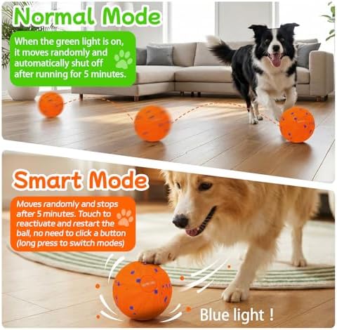 Smart Interactive Dog Toy for Medium and Large Dogs(Orange)