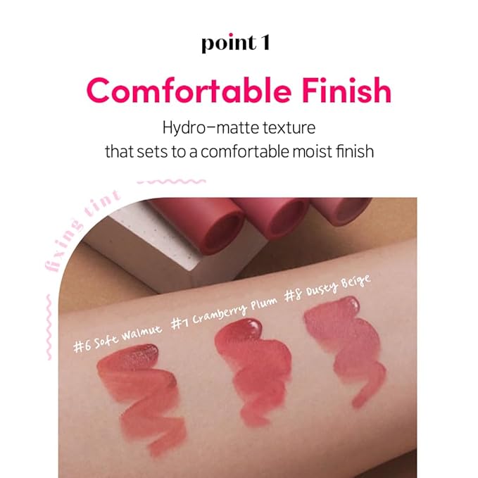 ETUDE Fixing Tint #04 Ginger Milk Tea (4g) | Long Lasting High Pigmented Liquid Lipstick | Waterproof Lightweight Matte Finish Lip Stain | Full Coverage | Korean Makeup, Kbeauty