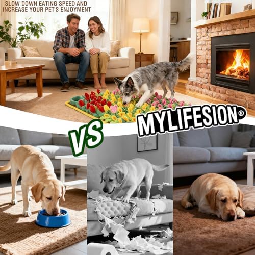 Snuffle Mat for Dogs, Sniff Mat for Cats Puppies Rabbits, 23.62''×15.75''