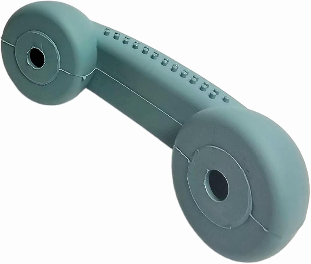 Dog Interactive Treat Dispensing Chew Toy | Small to Medium Breeds | Fill it with Snacks or Soft Foods | Helps to Relax | Help Maintain Your Pets Dental Hygiene (Pastel Green, Phone 5.5")
