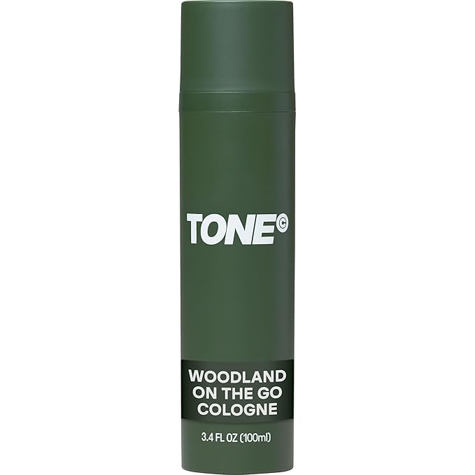 TONE On-The-Go Cologne for Men & Women, Woodland, Multi-Layered, Long-Lasting Fragrance, Travel Size, 3.4 fl oz