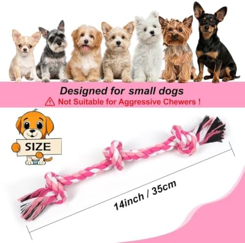 SZEE Dog Rope Toy, Rope Toys for Dogs, Suitable for Small Breeds Puppies