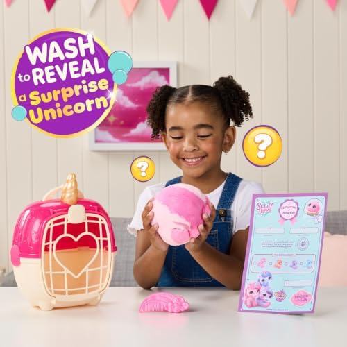ScruffaLuvs Unicorn Scruffs Plush Toy, Wash to Reveal 1 of 4 Unicorns