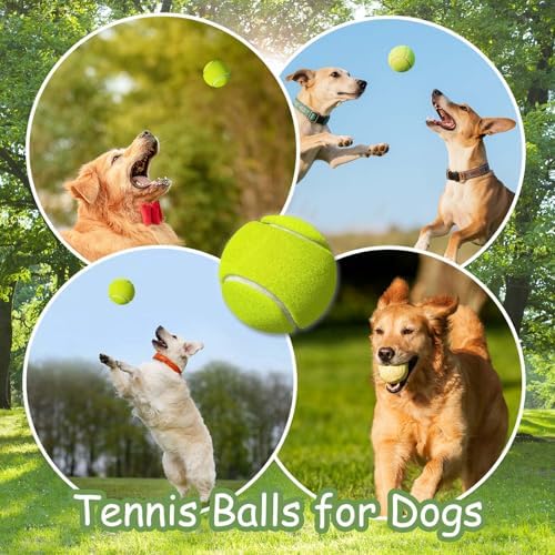 9 Pack 2 Inch Mini Tennis Balls for Small Dogs, Interactive Dog Toys for Fetch Training & Exercise, Fits 2-Inch Dog Ball Launchers