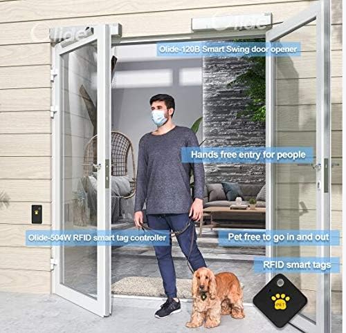 Automatic pet Door with RFID Smart Pet Collar Sensor Tags, DIY Automatic pet Door Without Holes