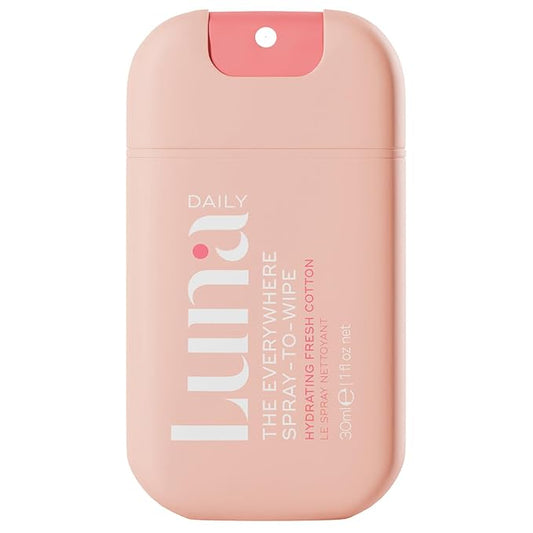 Luna Daily Body Cleansing Spray | Hydrating pH-Balanced Feminine & Body Mist | Gentle & Moisturizing for Intimate Hygiene, Underarms & Private Parts | Travel Essential for Women, Gym & Daily Care,30ml