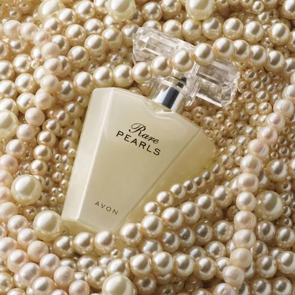 AVON Rare Pearls Eau De Parfum for Women — Soft Floral Perfumes for Women with Magnolia, White Pepper & Rosewood — Long Lasting Womens Fragrance for Special Occasions & Gifting, 1.7 fl oz travel size