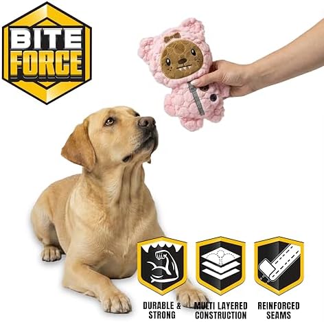 Bite Force - Dog Toy Durable & Strong Plush Monster, Kevlar-Reinforced for Aggressive Chewers