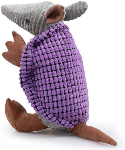 Hollypet Armadillo Squeaky Dog Toys for Medium Large Dogs, 14"