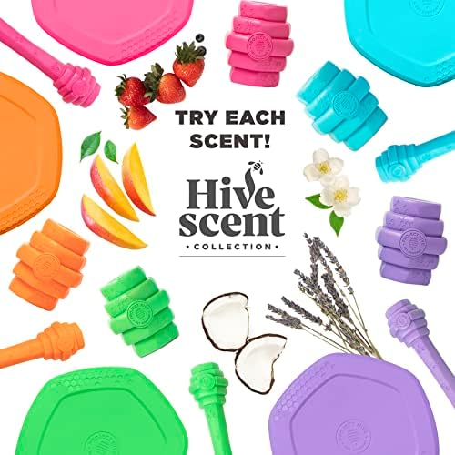PROJECT HIVE ·PET COMPANY· Dog disc - Great for Fetch - Includes a Lick mat on Back - Floats in Water, Smooth Glide - Made in The USA (Calming Lavender)