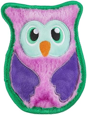 Outward Hound Durablez Minis Tough Chew Plush Squeaky Dog Toy, Owl, 5.8"