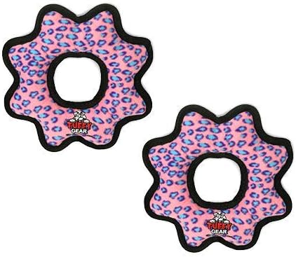 TUFFY® 2 Pack Ultimate Gear Ring Ultra Durable Plush Dog Toy
