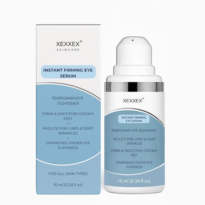 Instant Firming Eye Serum– Instantly Visibly Reduces Under Eye Bags And Wrinkles, Fine Lines, Crow's Feet, Dark Circles – Pump (Scented)