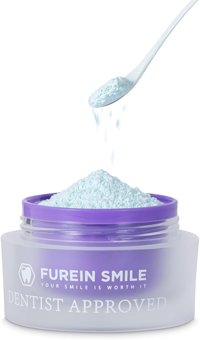 Natural Mint Teeth Whitening Powder, Fluoride Free, 0.63 oz, Fresh Breath Care