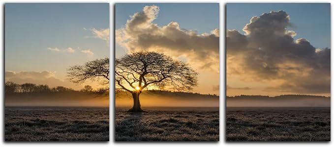 Motivational Wall Art Inspirational Entrepreneur Quotes Canvas Painting Tree of Life Modern Inspiring Posters Framed Artwork Decorations for Living Room Home Office House Decor