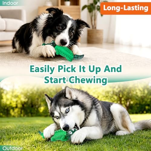 Fuufome Alligator Dog Toys for Aggressive Chewers,Medium Large Breed Dogs