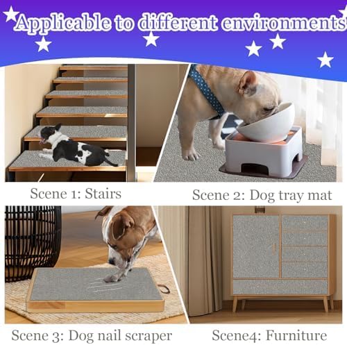 Dog Door Scratch Protector Self-Adhesive Emery Paper 10in*12.5ft Gray