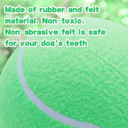 Banfeng Big Tennis Ball for Dogs, Giant Dog Tennis Ball Toy Large Outdoor Sports Gift for Small Medium Large Dog (Green, 9.5 inch)