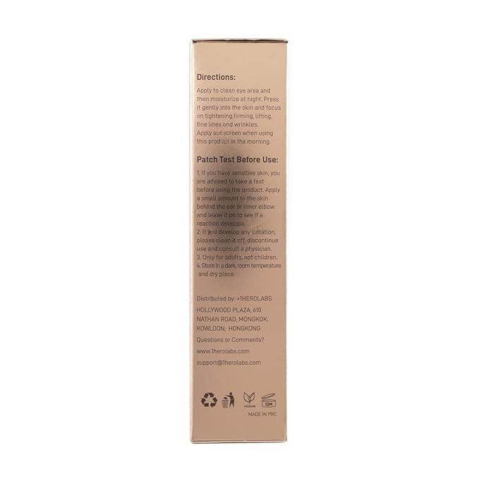 Retinol Eye Cream for Dark Circles and Puffiness, Anti Aging Under Eye Cream with Hyaluronic Acid, Retinol & Collagen to Fight Fine Lines, Wrinkles & Dark Spots