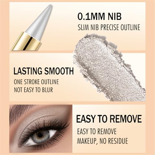 BONNIE CHOICE 2Pcs Black Gel Eyeliner Pencil, Halloween Makeup Waterproof Long Wear Natural Eye Lip Face Paint Stick Smudge Proof Matte Liquid Eyeliner Cream Black Smokey Eye Liners Eyeshadow Crayon