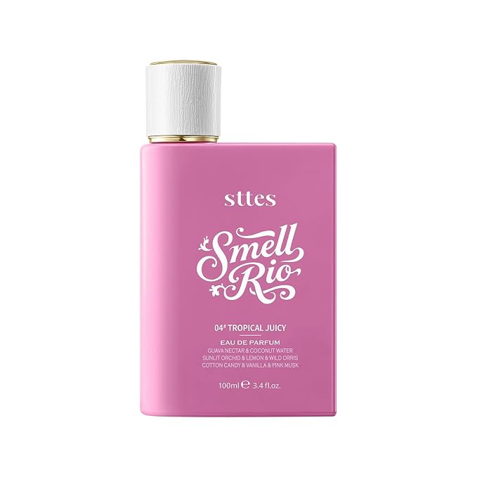 Sttes Smell Rio Perfume 04# (Tropical Juicy) – Perfume for Women – Long-Lasting Hair Guava, Orchid, Vanilla & Cotton Candy Notes – Fruity Scentual Fragrance Eau de Parfum 100ml (3.4 fl oz)