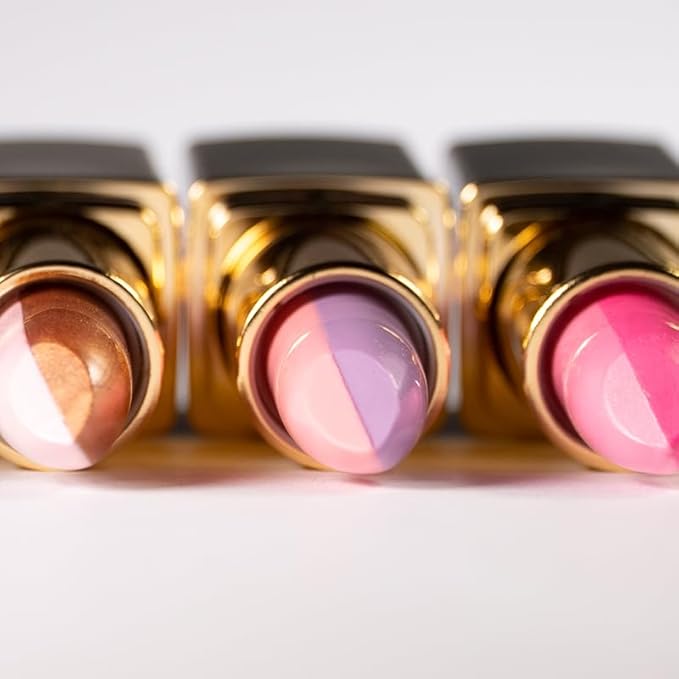 L'Paige L11 - BLACK/WHITE Split-Stick Lipstick | Aloe Vera Based, Long-lasting, Moisturizing