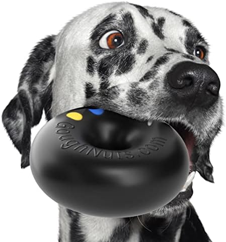 Goughnuts — Dog Toys for Aggressive Chewers | Virtually Indestructible Dog Toys for Breeds Such as Pit Bulls and German Shepherds | Heavy Duty Dog Toy | Rubber | Extra Large