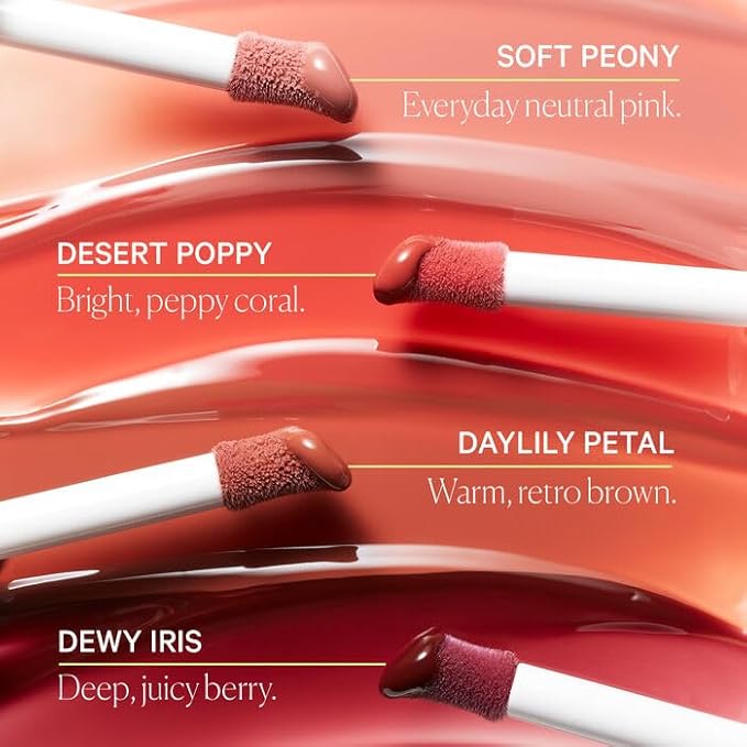 Well People Lush Lip Tinted Oil, Moisturizing Lip Oil For Nourishing & Conditioning Lips, Adds Sheer Color, Vegan & Cruelty-free, Dewy Iris