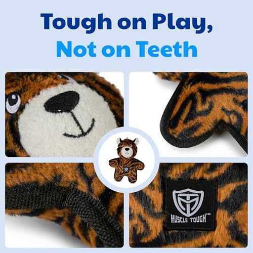 American Kennel Club Plush Dog Toy with Squeaker for Moderate Chewers, Soft Stuffed Dog Toy for Tugging, Fetch & Interactive Play, Gentle on Teeth
