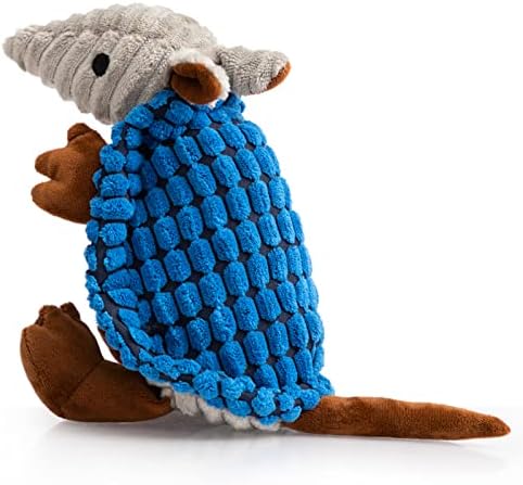 Hollypet Armadillo Squeaky Puppy Dog Toys for Small Medium Dogs, 8"