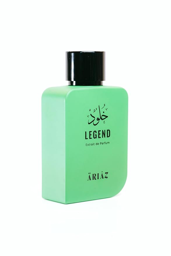 ARIAZ Legend Extrait de Parfum for Men – 3.4 Oz Long Lasting Masculine Scent – Aromatic Fougere with Apple, Bergamot, Ambergris & Patchouli