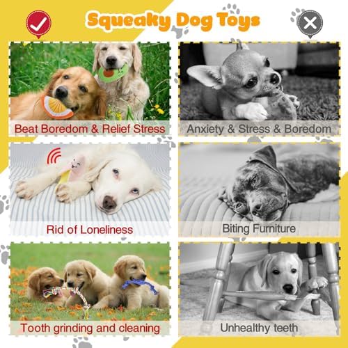 MRSOHRET Puppy Chew Toys for Teething, Dog Toys for Aggressive Chewers
